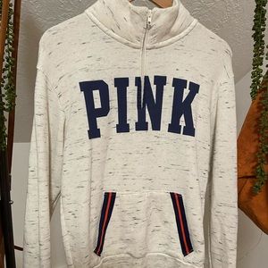 Victoria Secret PINK half zip sweatshirt